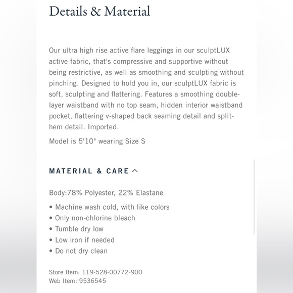 Abercrombie YPB SculptLUX Split-Hem Flare Legging - Picture 5 of 6